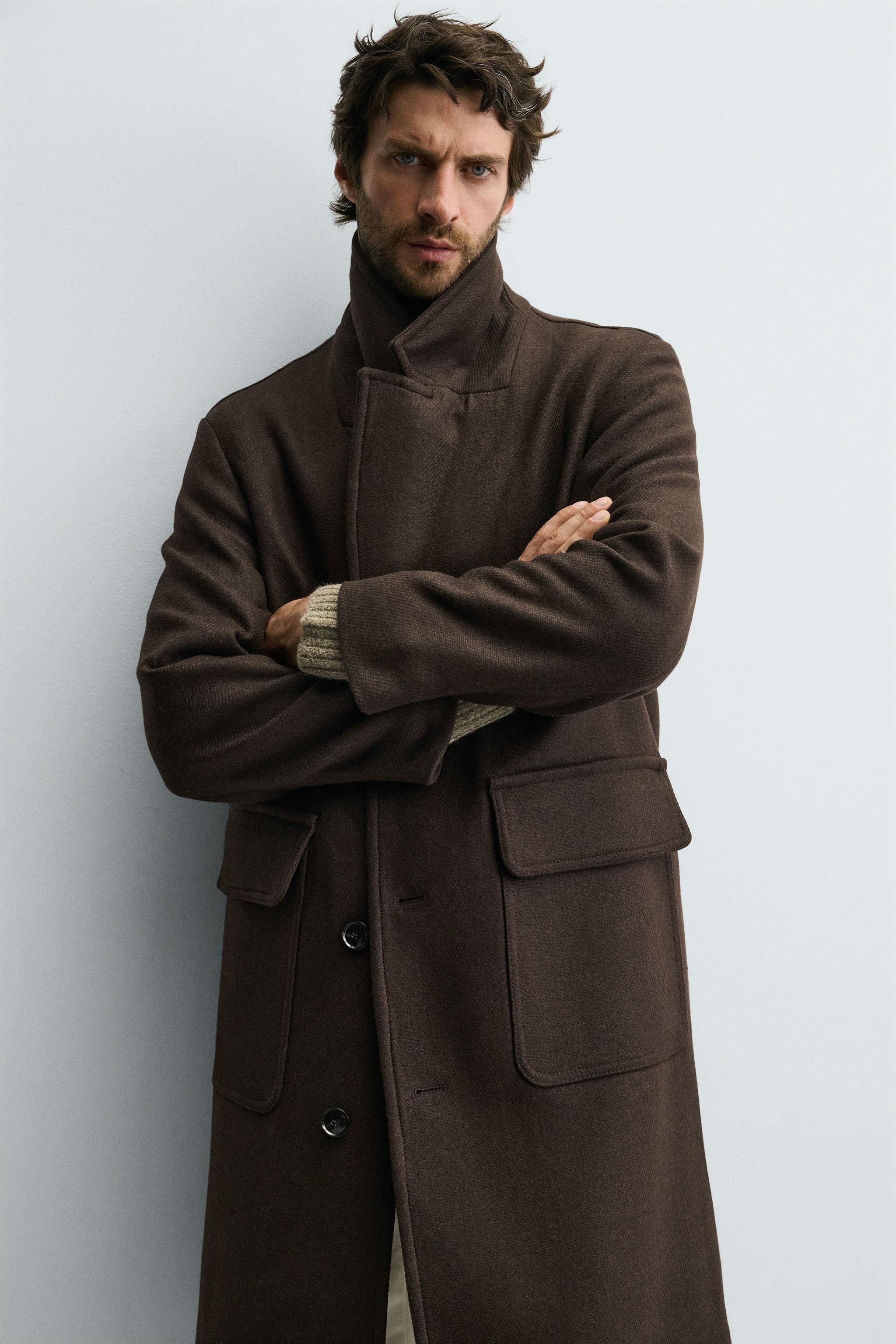 RELAXED FIT WOOL COAT